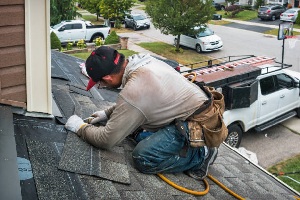 Professional Emergency Roof Repair technician working in Saint Thomas, PA
